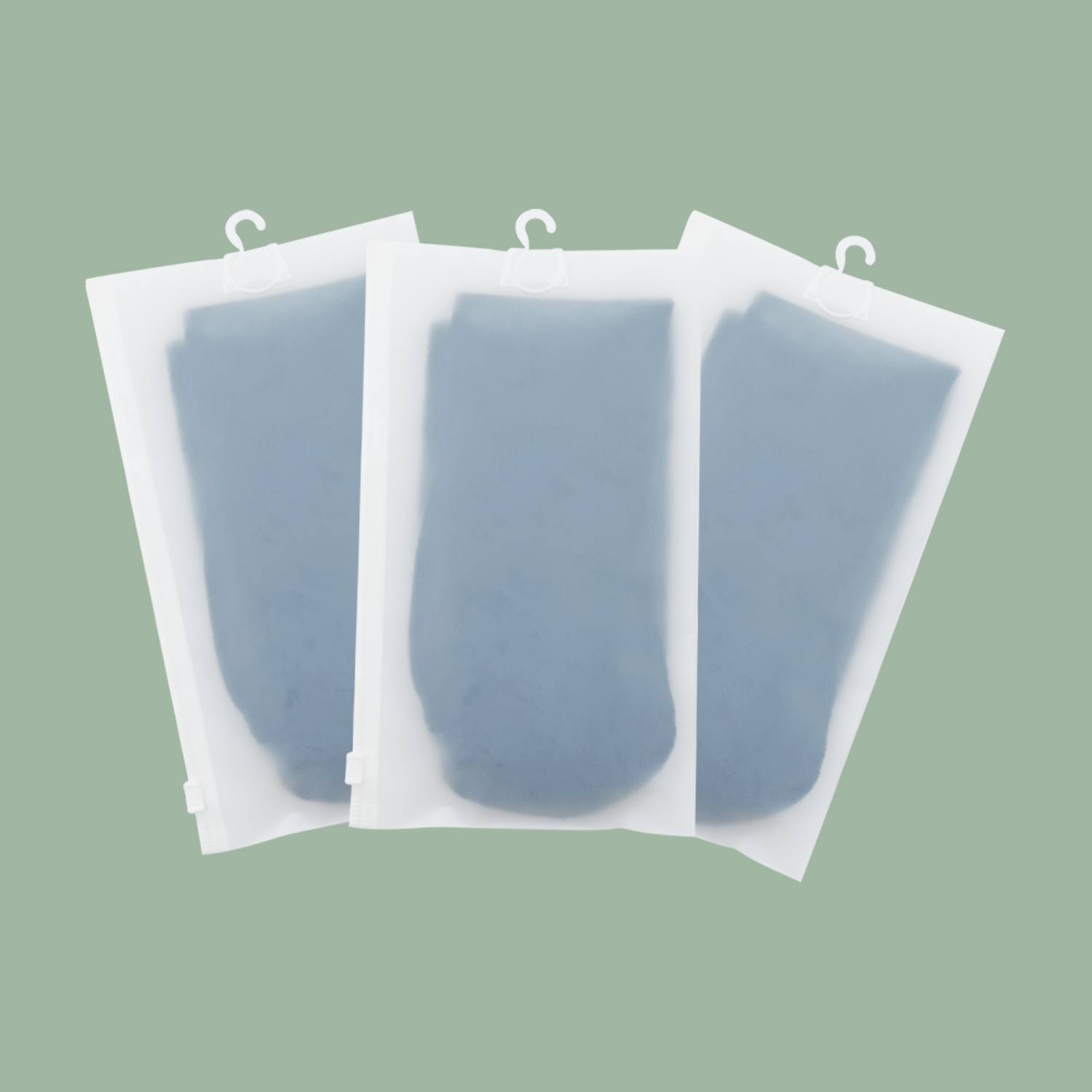 CPE Frosted Zipper Bag