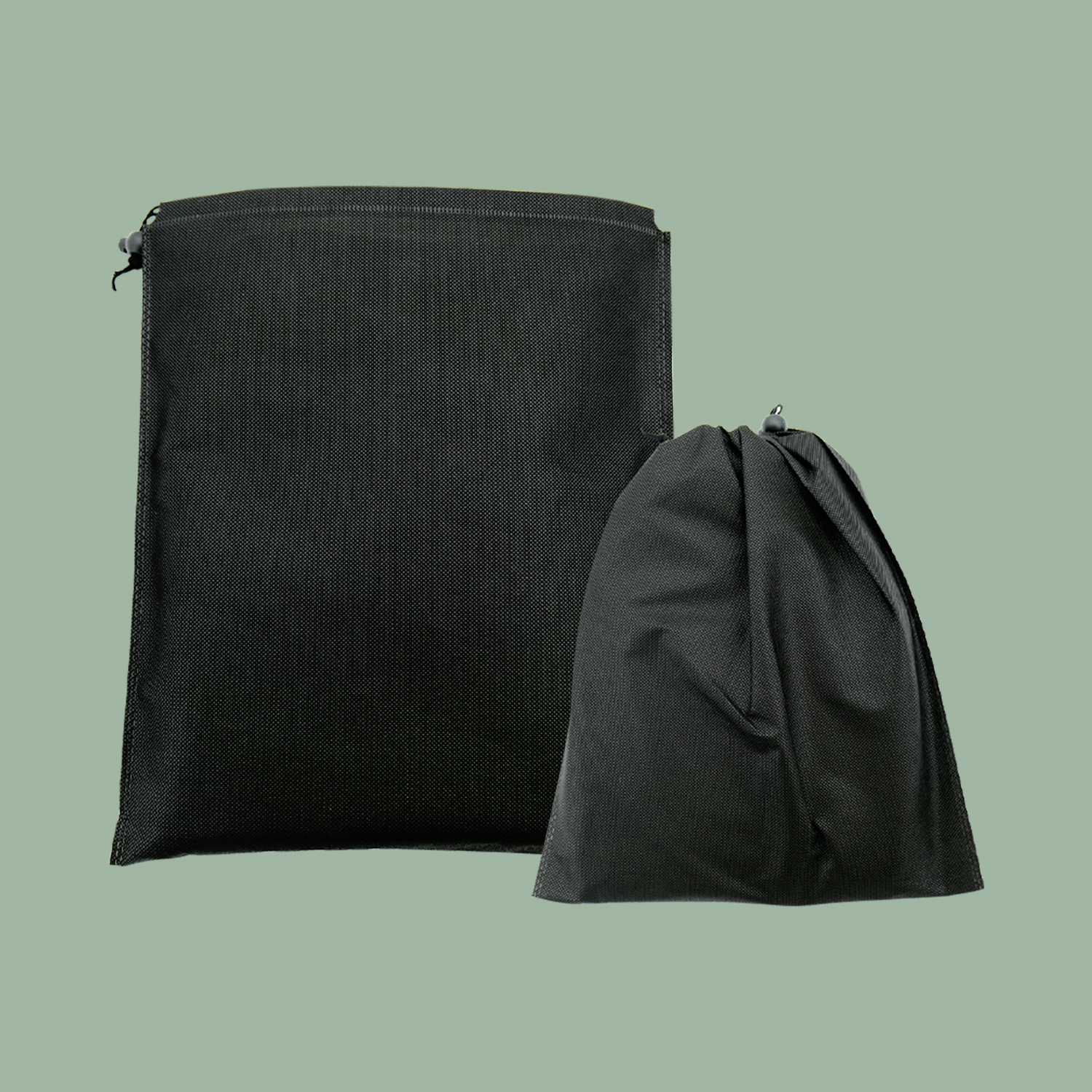 Black Non-woven Drawstring Bag