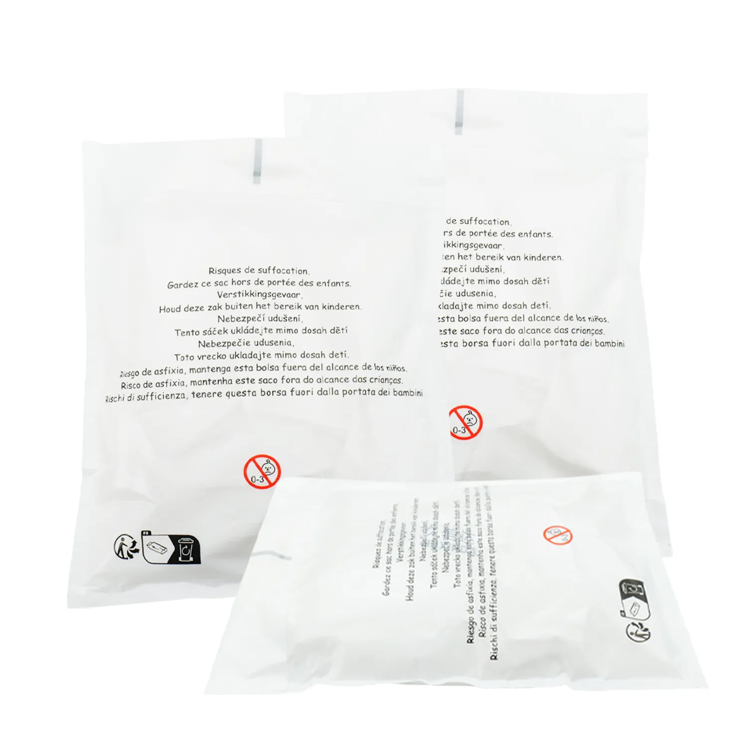 Underwear packaging in glassine paper bags