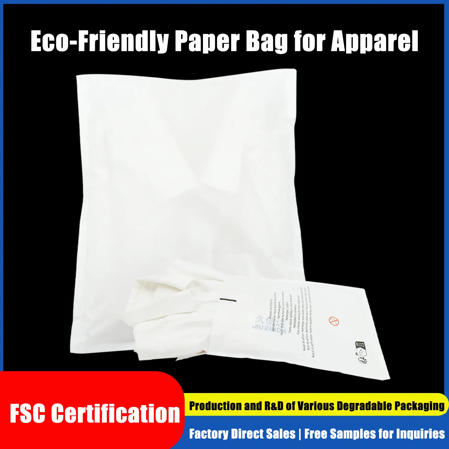 Underwear packaging in glassine paper bags