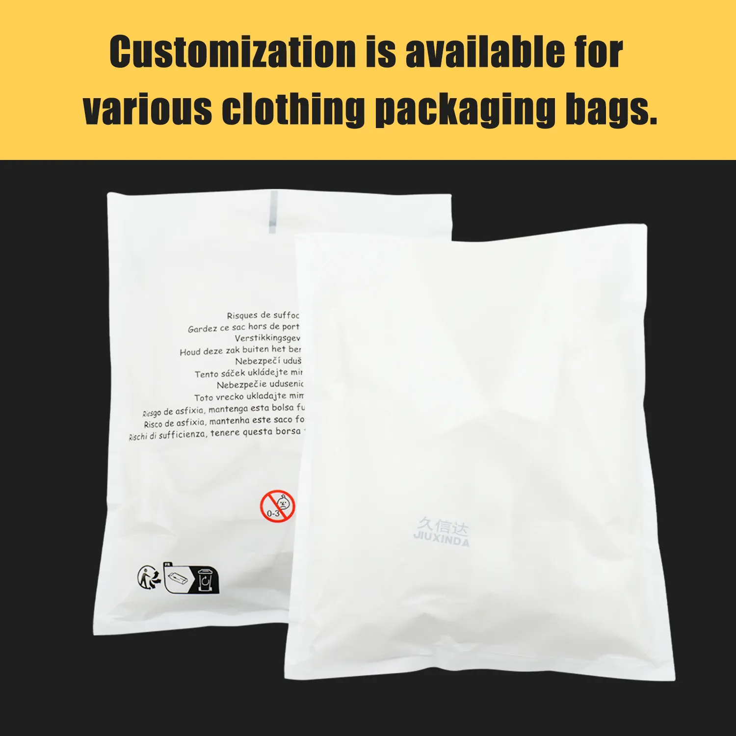 Underwear packaging in glassine paper bags