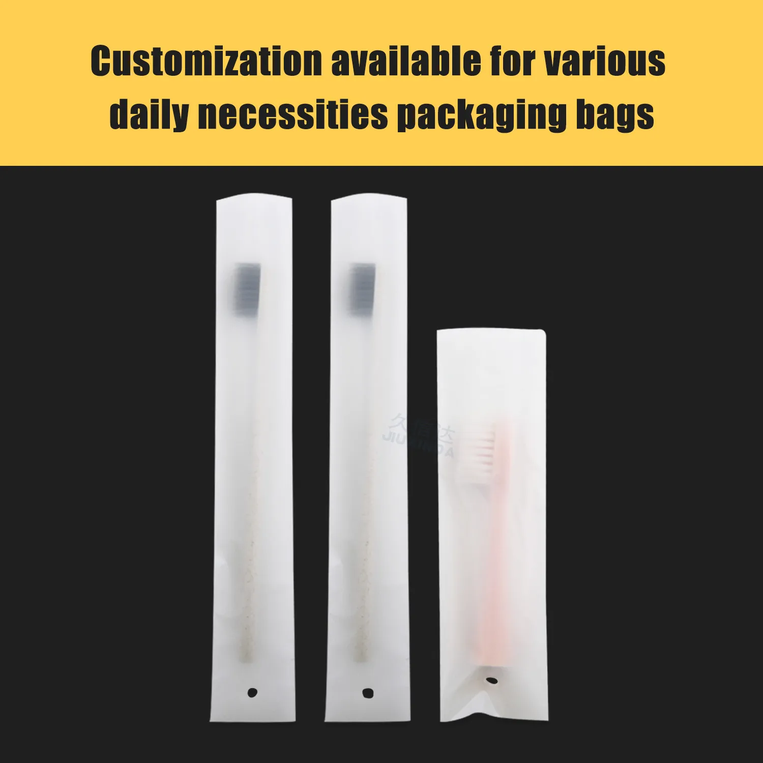 Product Name: Biodegradable Toothbrush Flat Packaging Bag