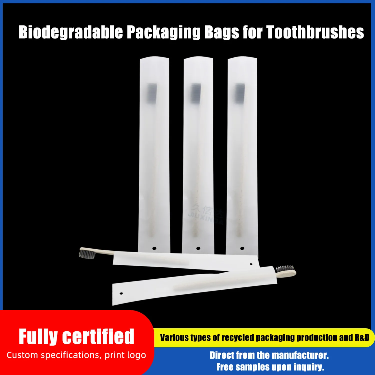 Product Name: Biodegradable Toothbrush Flat Packaging Bag
