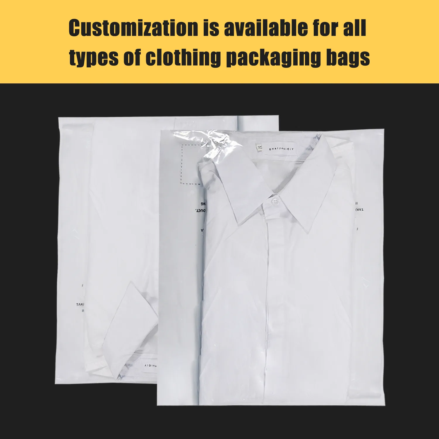 GRS Recyclable PE Plastic Clothing Packaging Bag