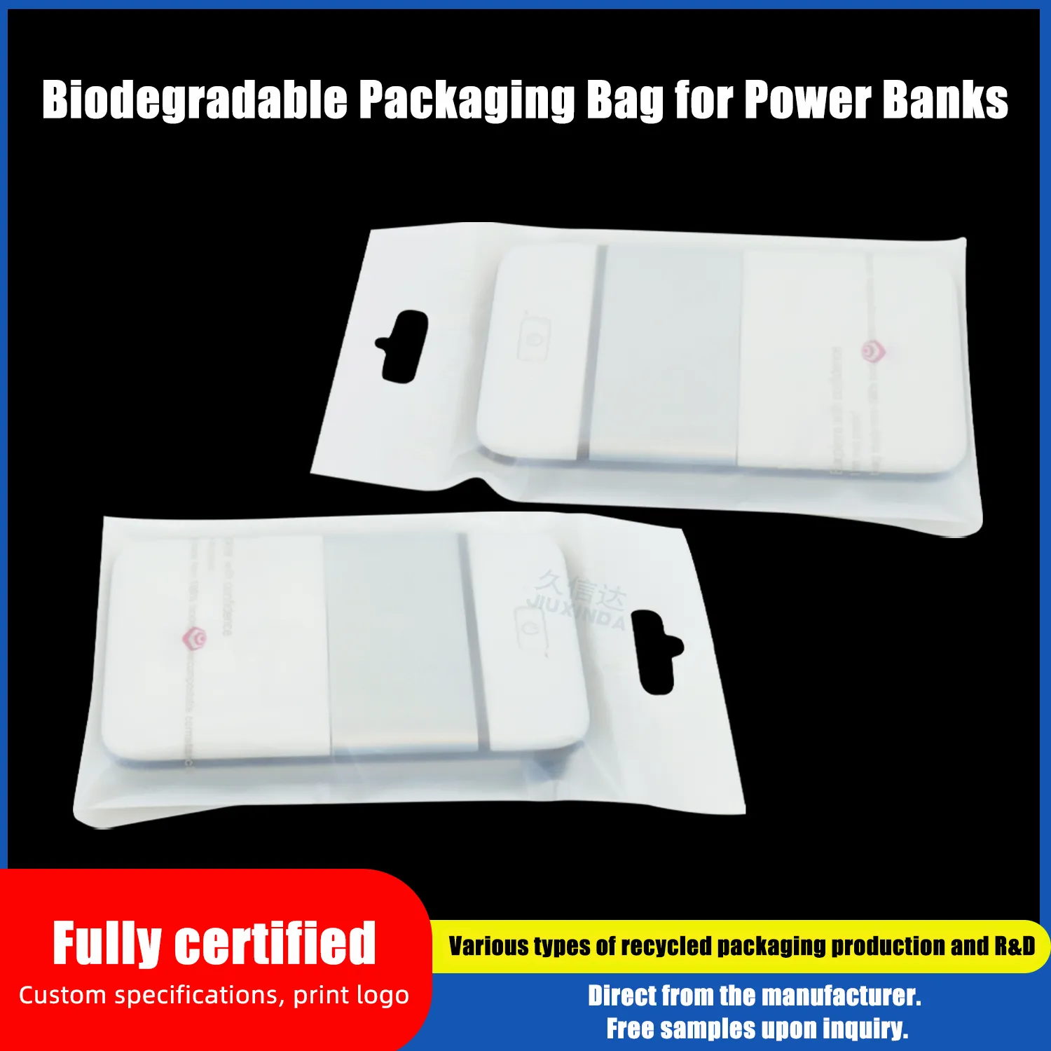 Degradable Self-Adhesive Packaging Bag for Chargers