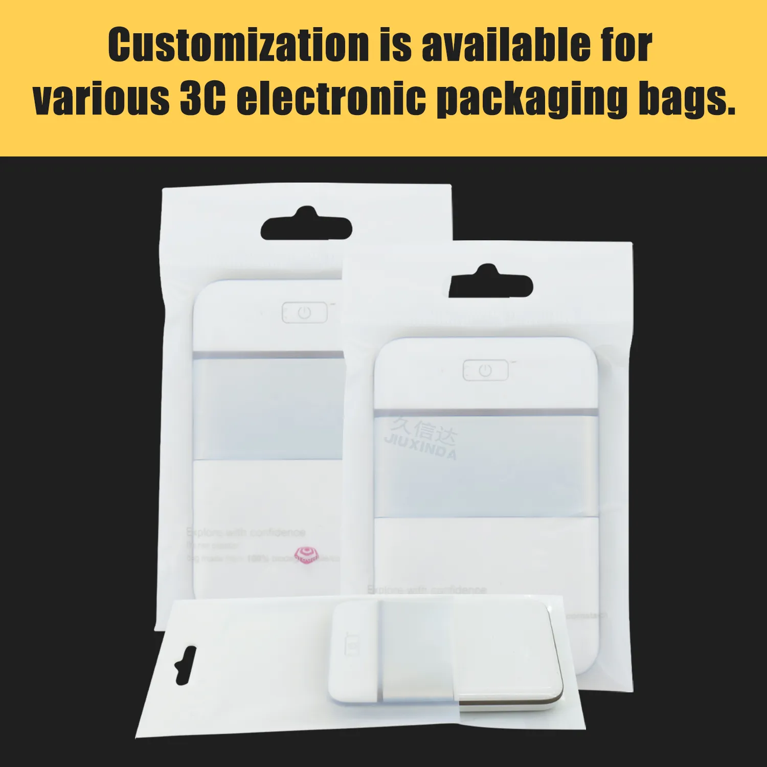 Degradable Self-Adhesive Packaging Bag for Chargers
