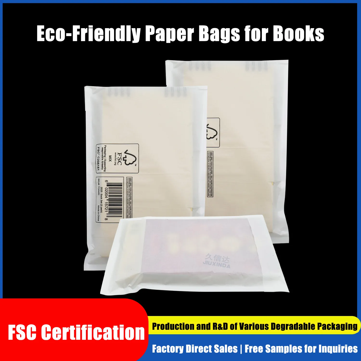 Customized calendar glassine paper bags