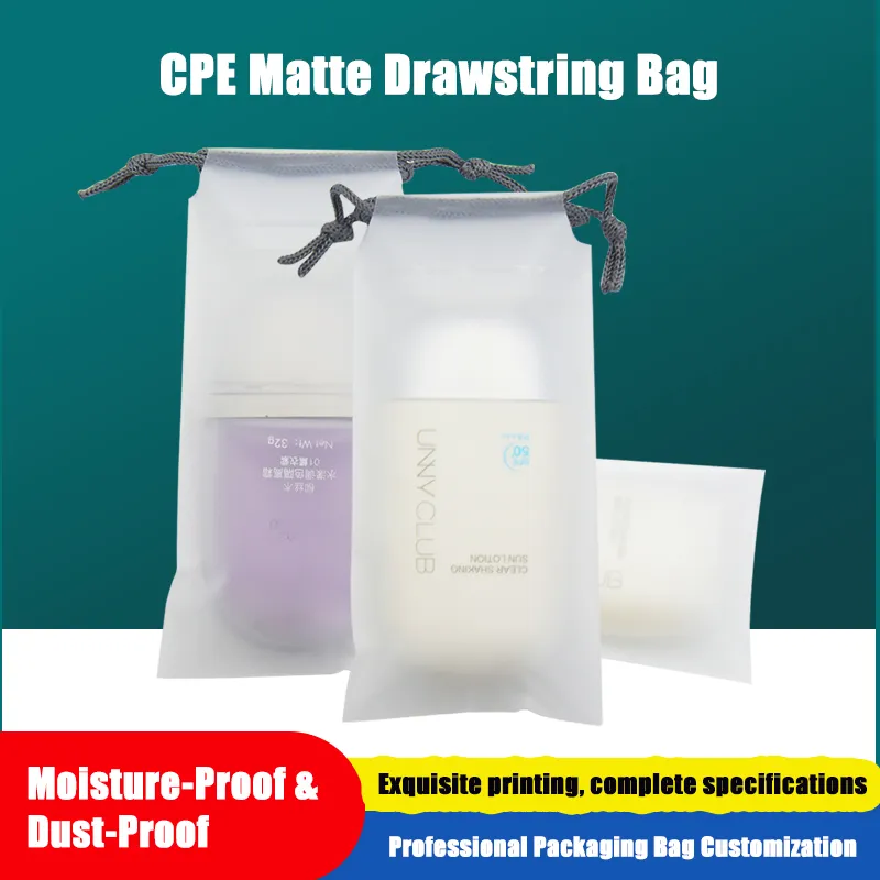 Foundation Liquid CPE Scrubbing Drawstring Bag