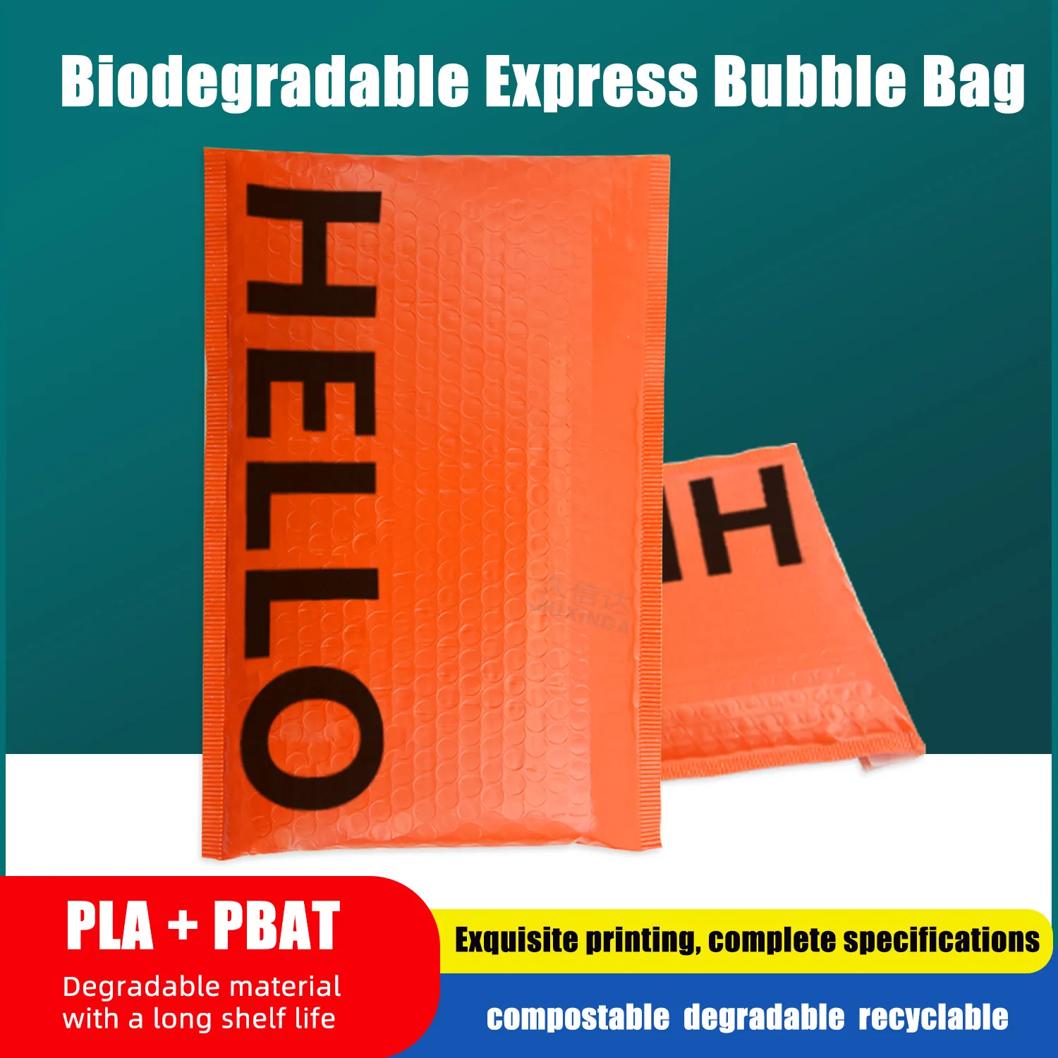 Biodegradable express bubble wrap