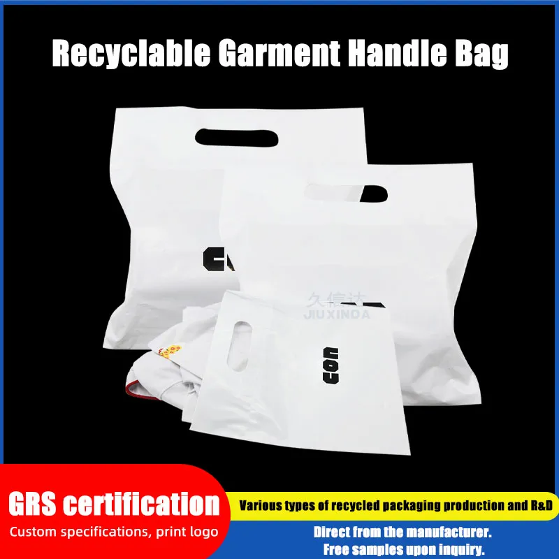 Flat-mouthed hand-held PE bag