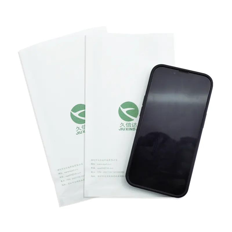 Soft Cotton Paper Bags for Mobile Phone Packaging Biodegradable Customizable