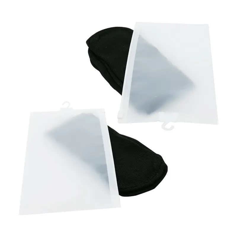 CPE Frosted Zipper Bags with Hang Hole Thick Reusable