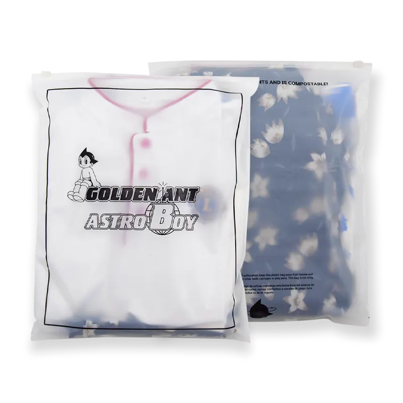 Biodegradable Clothing Zipper Bag