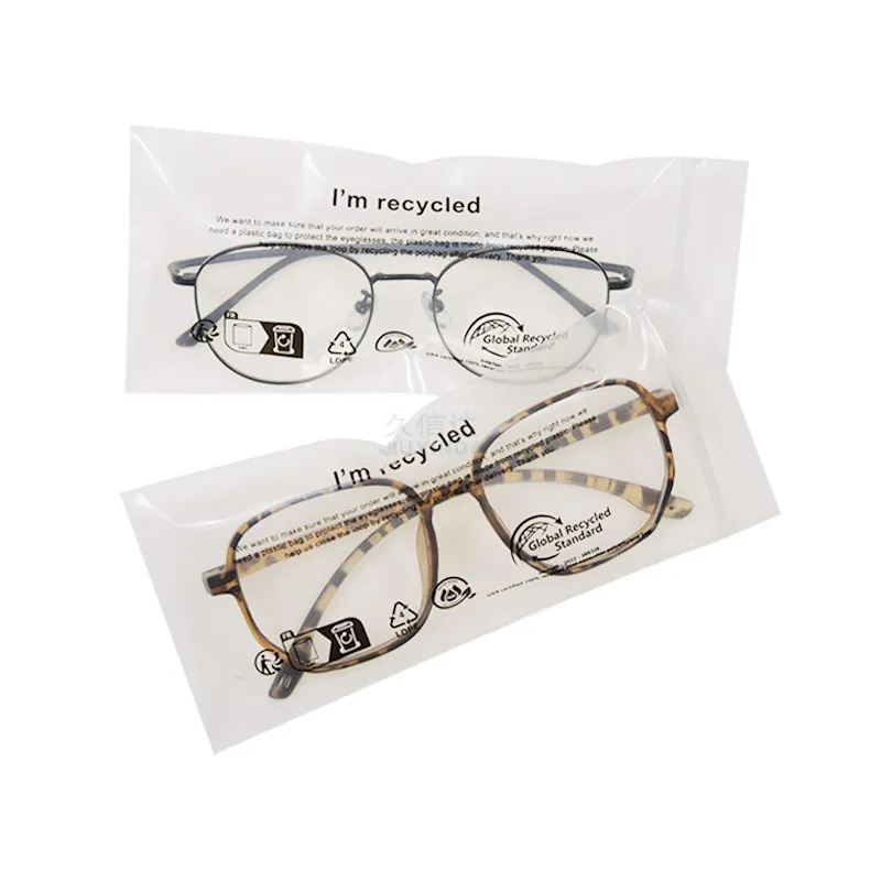 Recyclable PE Eyewear Bone bag