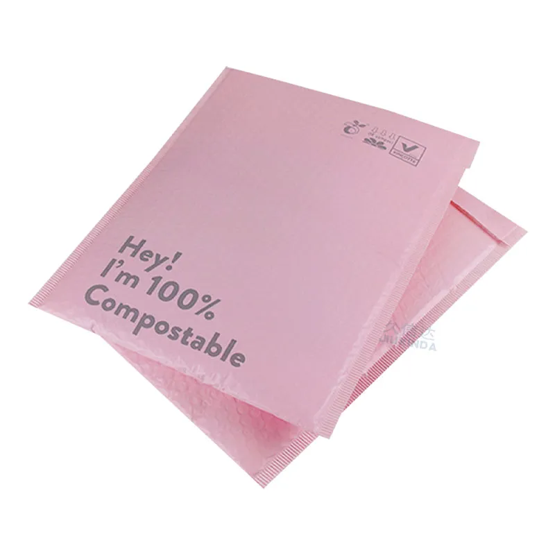 Pink Biodegradable Bubble Bag