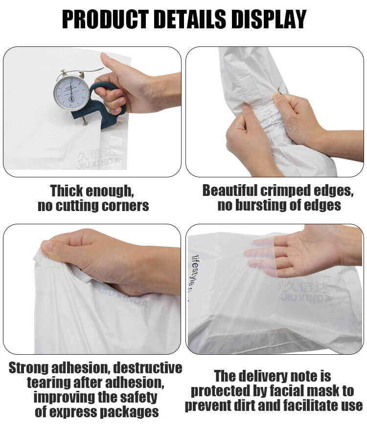 Compostable Biodegration Clothing Packaging Self-adhesive Bag