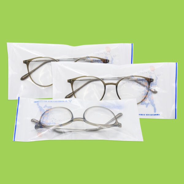 Recycled GRS PE Ziplock Glasses Packaging Bag