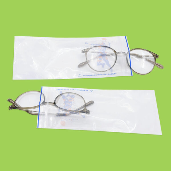 Recycled GRS PE Ziplock Glasses Packaging Bag