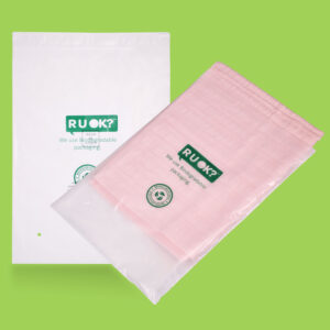 Biodegradable clothing ziplock packaging bags