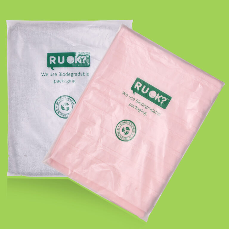 Biodegradable clothing ziplock packaging bags