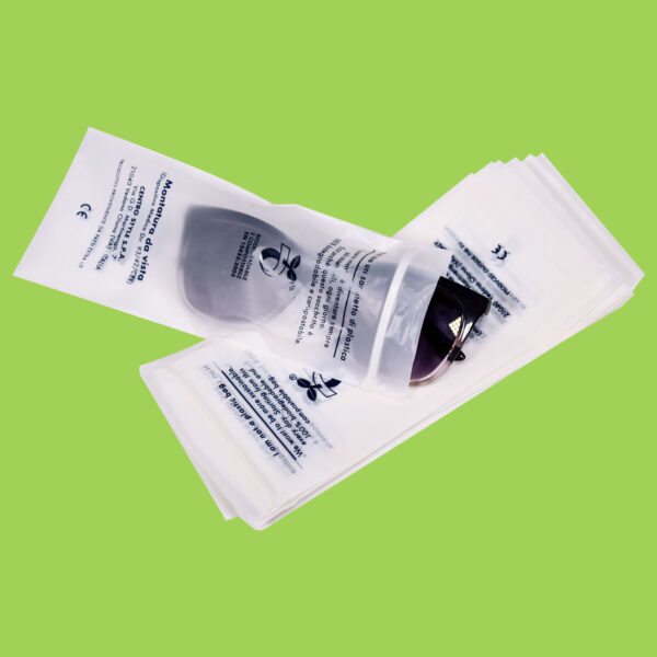 Biodegradable glasses packaging plastic bag