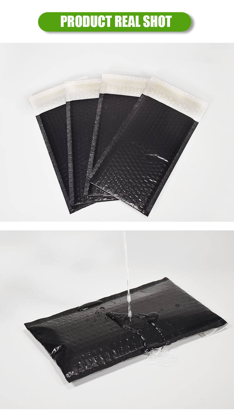 Biodegradable self-sealing bubble bags