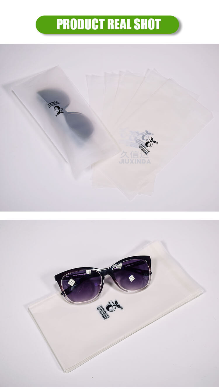 Glasses packaging ziplock bag