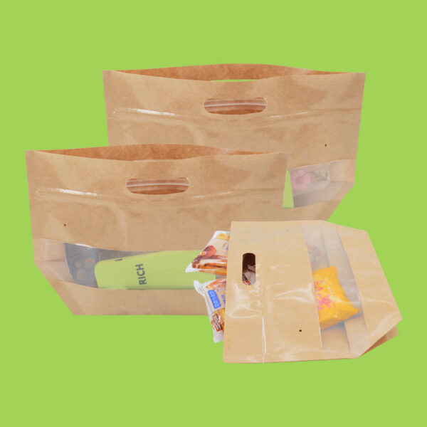 Kraft Paper Window Carrying Bag