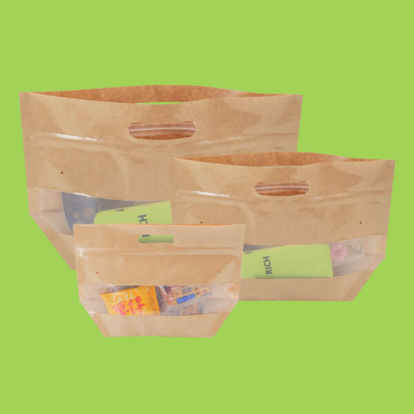 Kraft Paper Window Carrying Bag