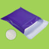 Purple biodegradable courier packaging bag