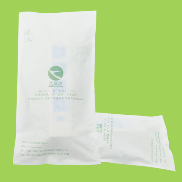 Biodegradable fiber packaging bags