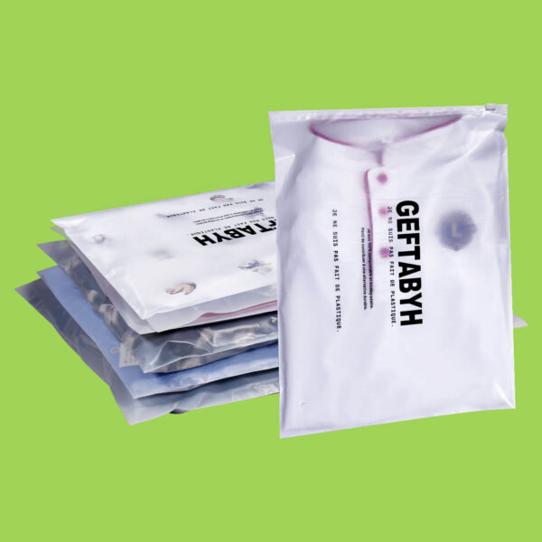 Plastic Bag for Clothes with Zipper