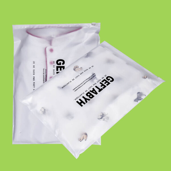 Plastic Bag for Clothes with Zipper