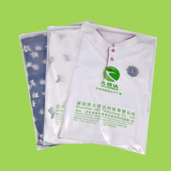 Zipper bags for packing clothing