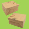 Hand-held kraft paper shopping bag