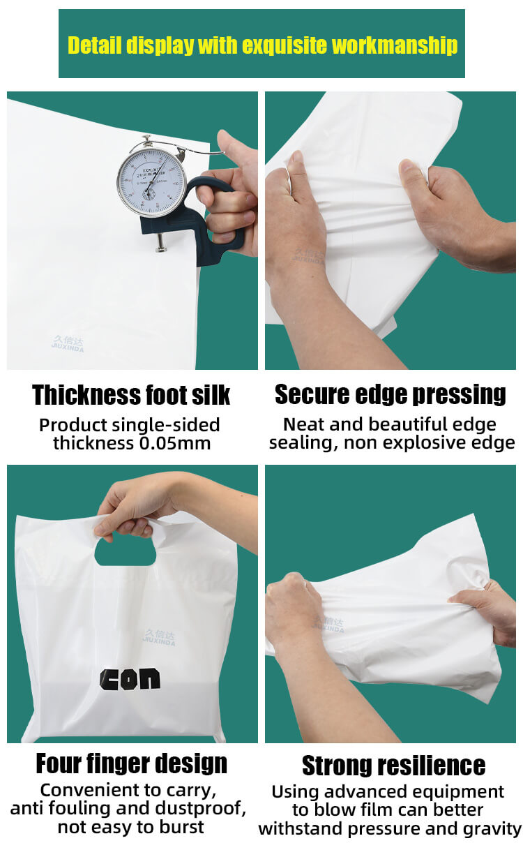 die cut handle plastic bags