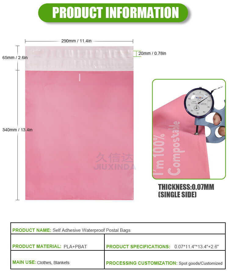 Biodegradable mailing bags