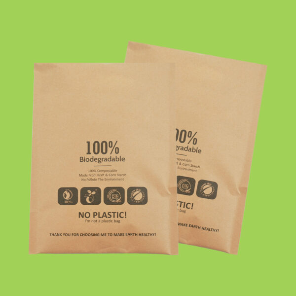 Kraft paper biodegradable bubble bag