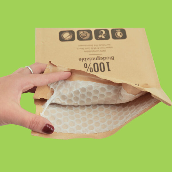 Kraft paper biodegradable bubble bag