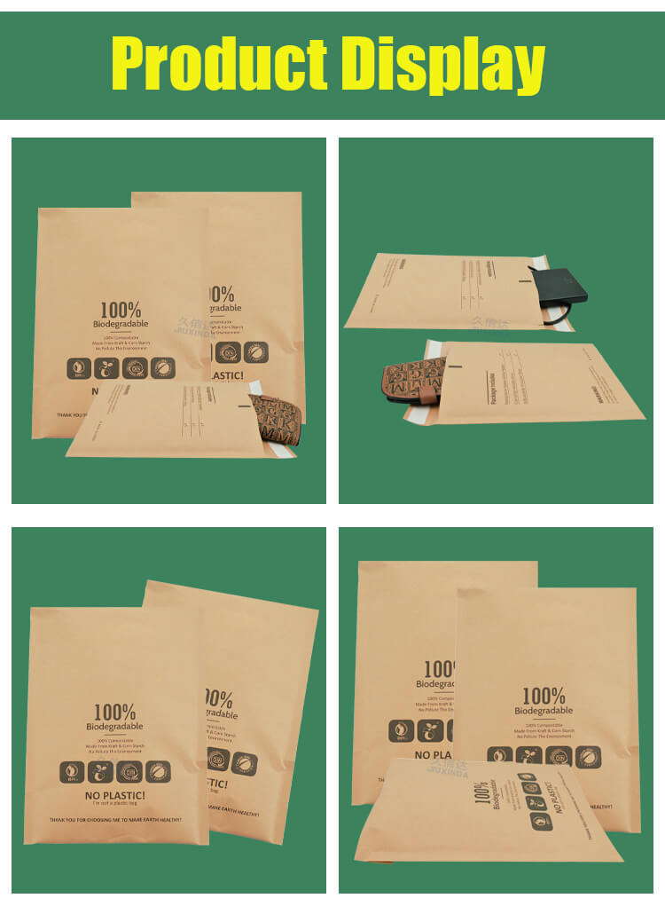 Kraft paper biodegradable bubble bag